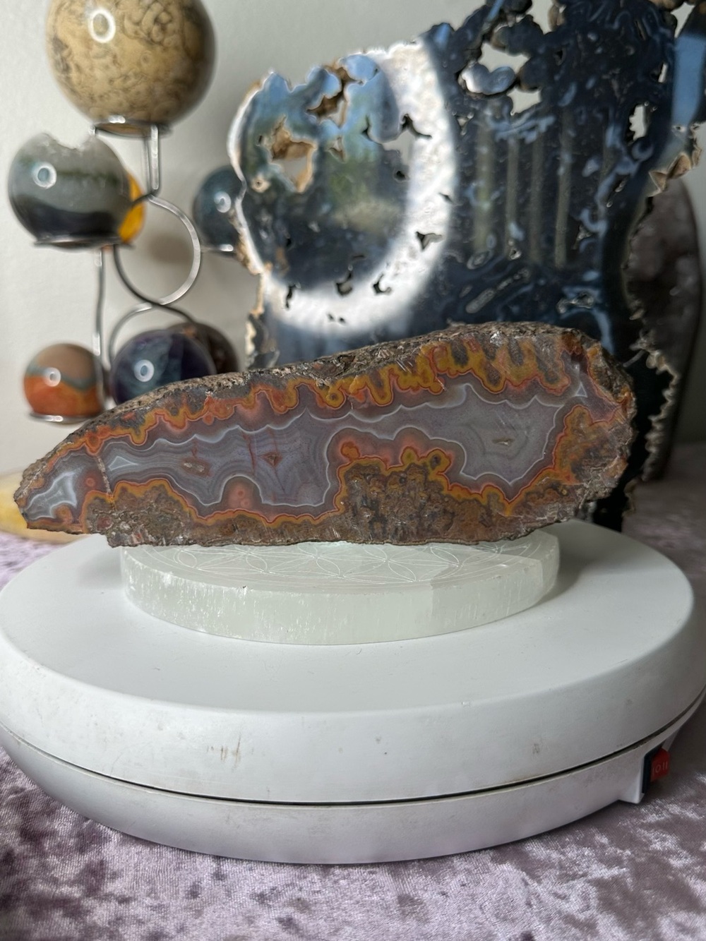 Moroccan agate slice MAS05 - Picture 6 of 6